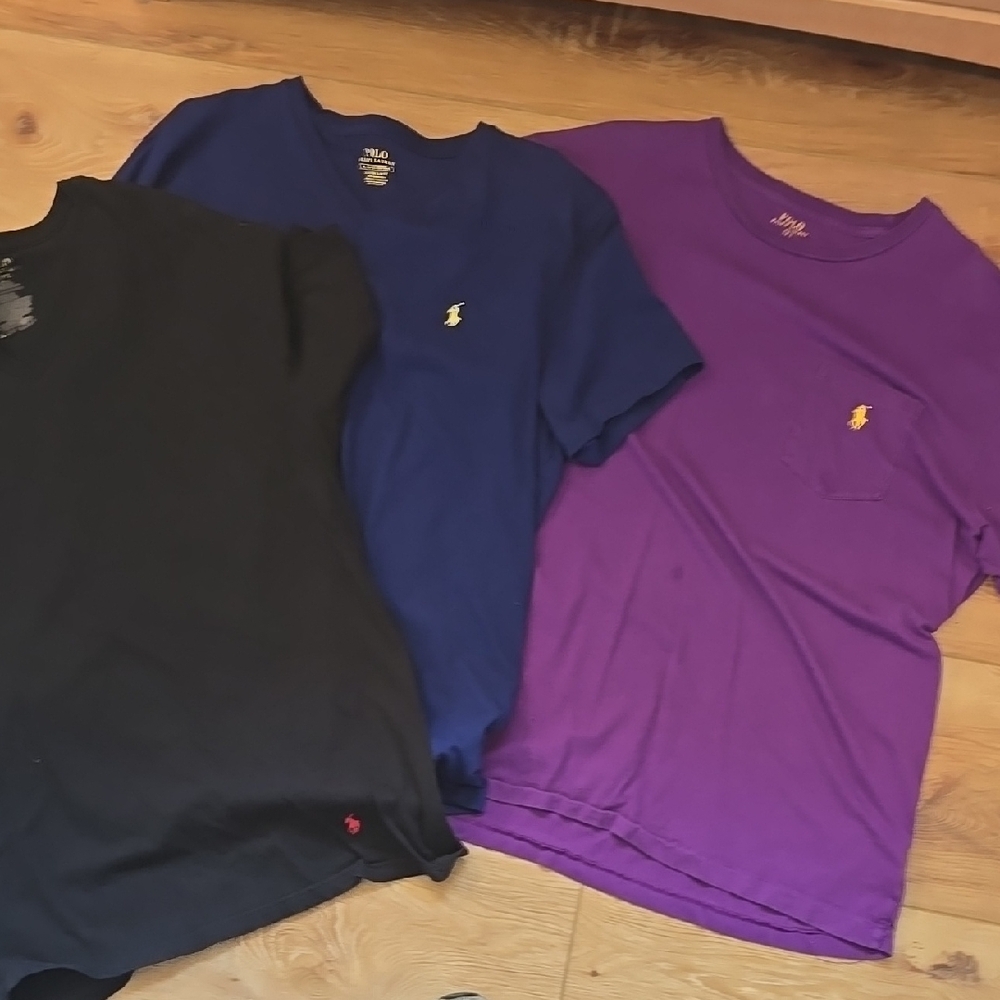 Polo by Ralph Lauren T-Shirt Set - Black, Blue, and Purple